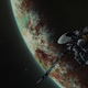 Memories’ opening shot evokes images of classic SF movies like Alien and 2001.